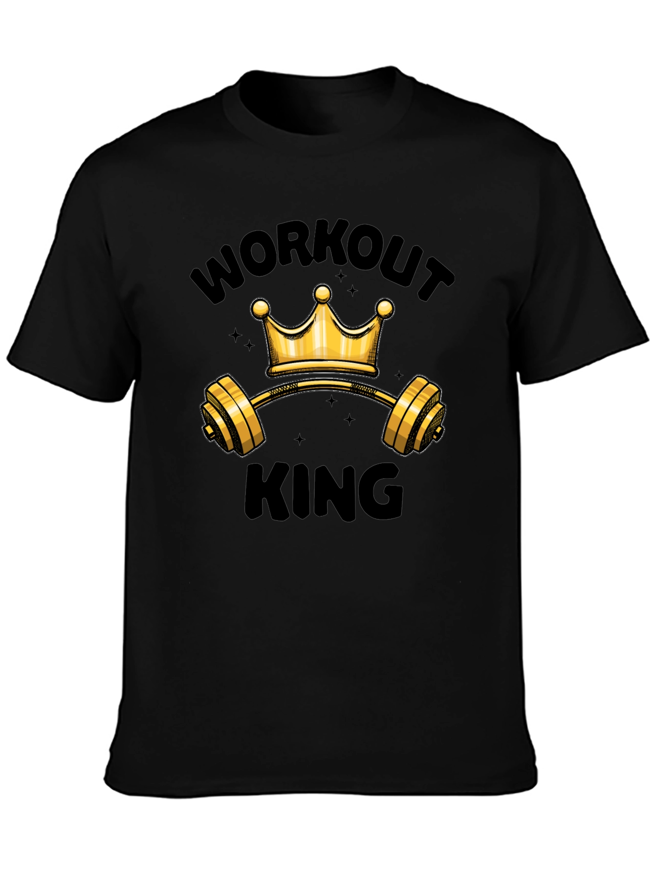 Workout King Graphic T-Shirt - Gym Motivation