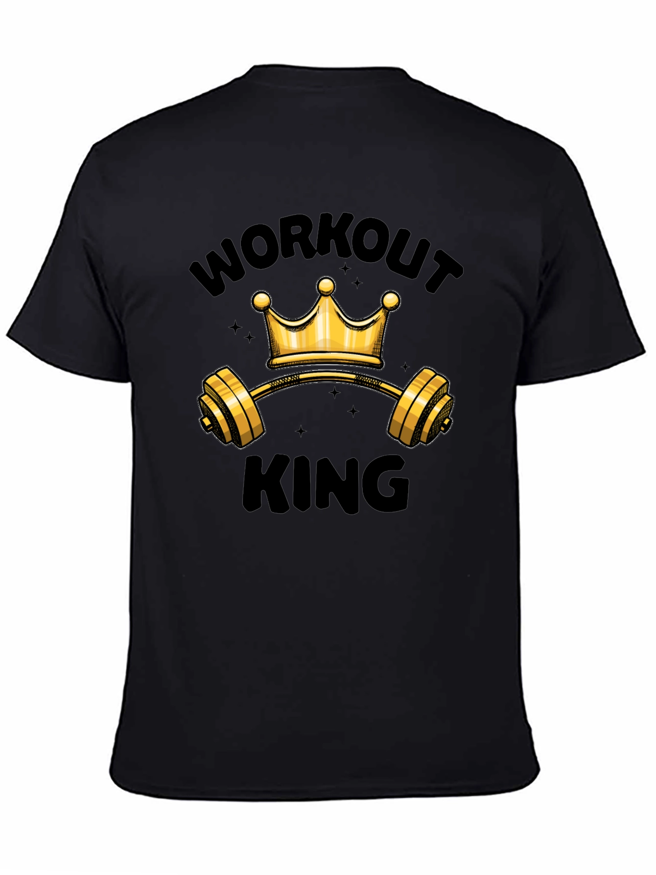 Workout King Graphic T-Shirt - Gym Motivation