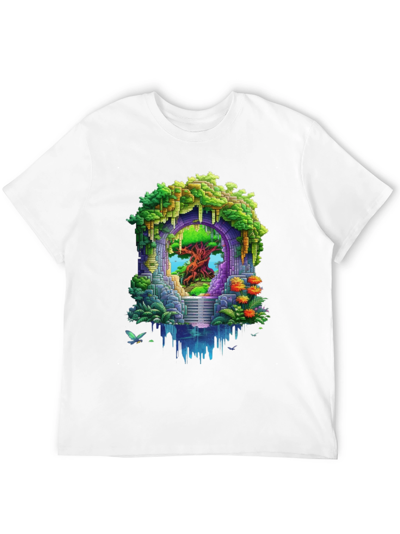 Enchanted Portal Graphic Tee - Nature Inspired Design