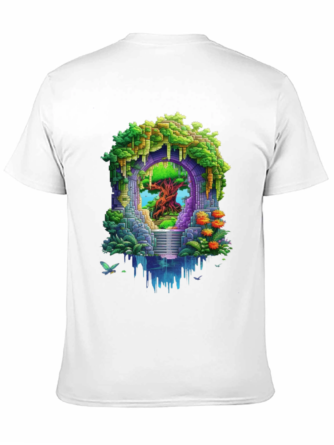 Enchanted Portal Graphic Tee - Nature Inspired Design