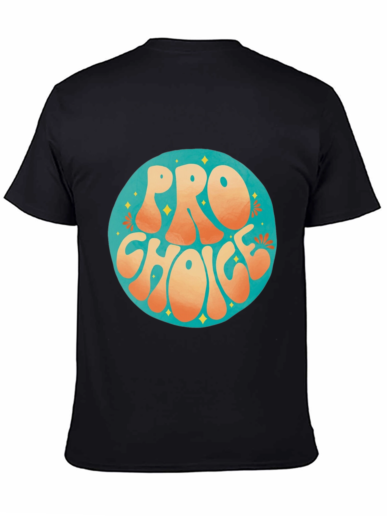 Pro Choice Retro Graphic Tee - Black Cotton T-Shirt