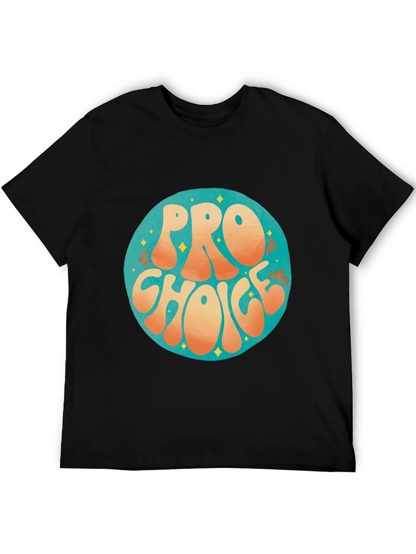 Pro Choice Retro Graphic Tee - Black Cotton T-Shirt