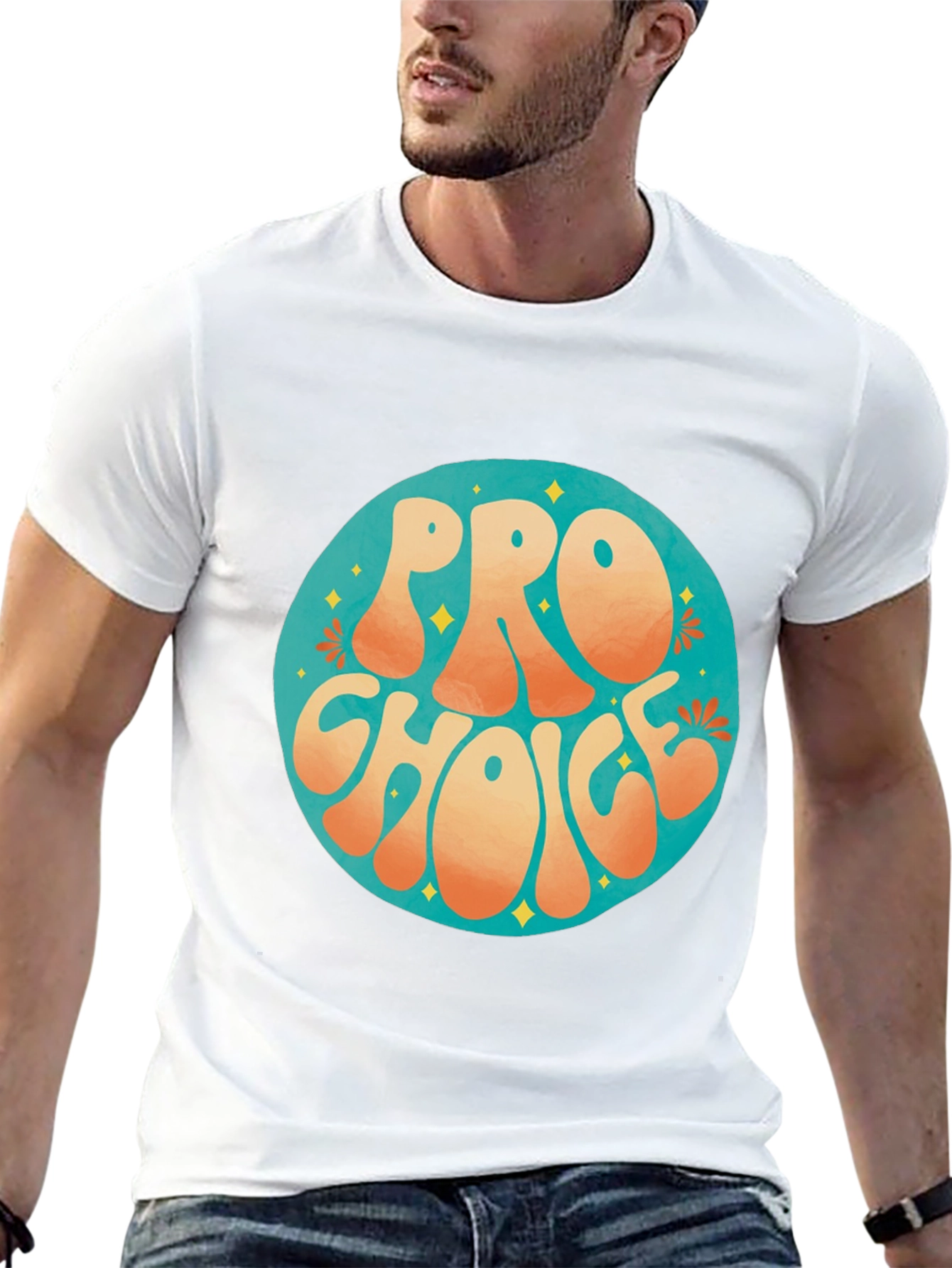 Pro Choice Retro Graphic Tee - Black Cotton T-Shirt