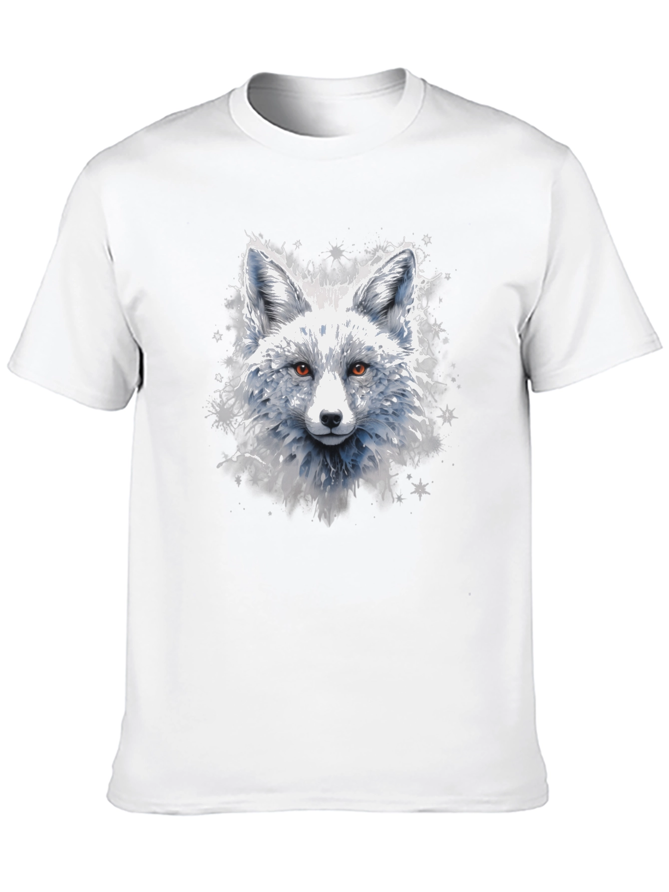 Arctic Fox Graphic Tee - Stylish Animal Print Shirt