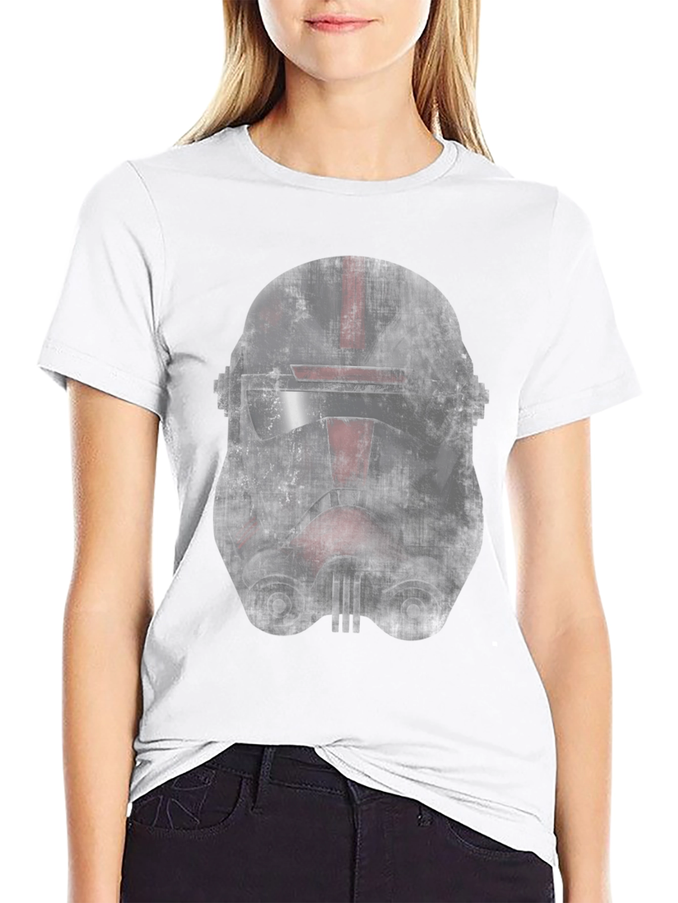 Star Wars Helmet Graphic Print T-Shirt