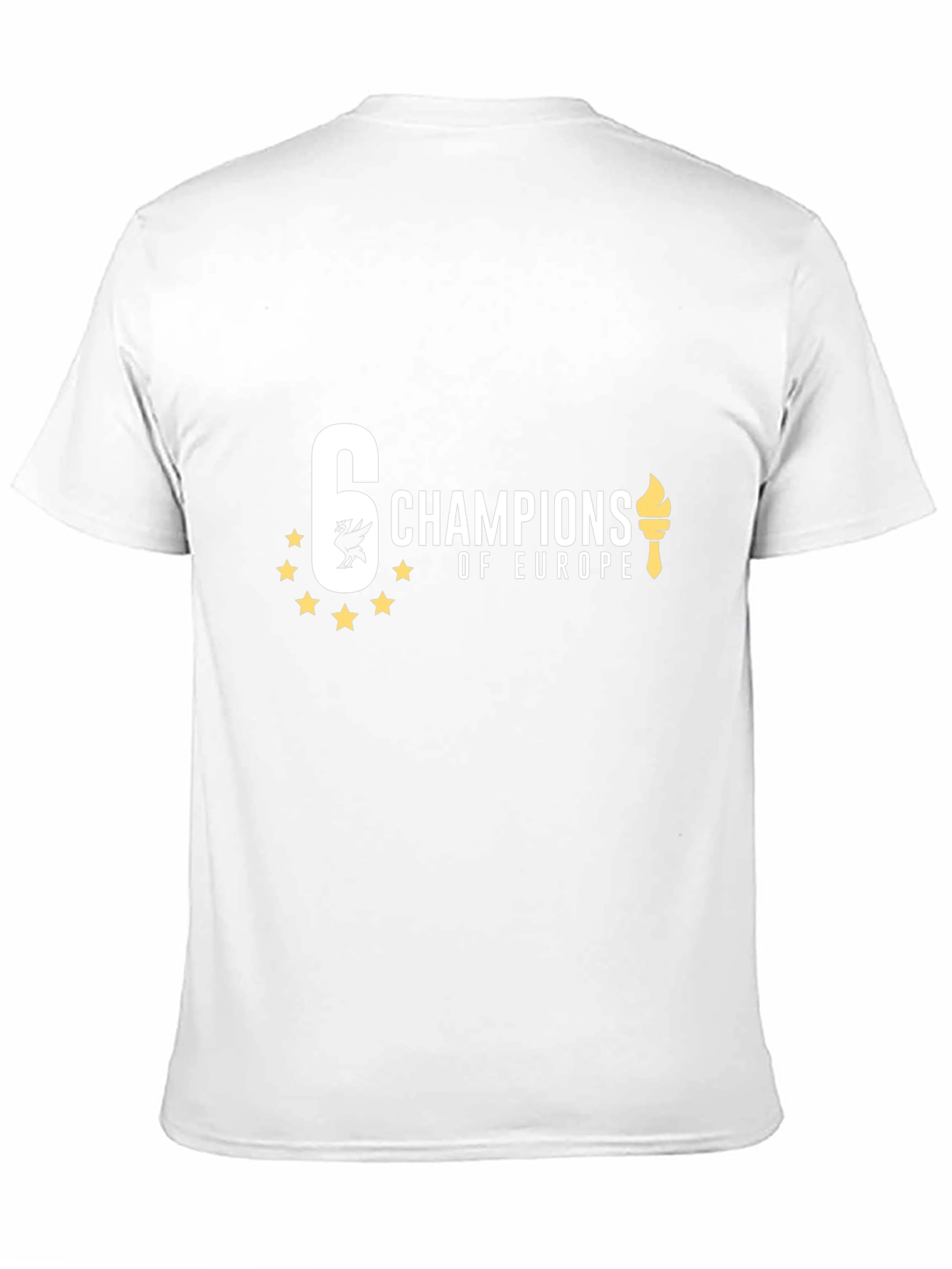 6 Times Champions of Europe Black T-Shirt