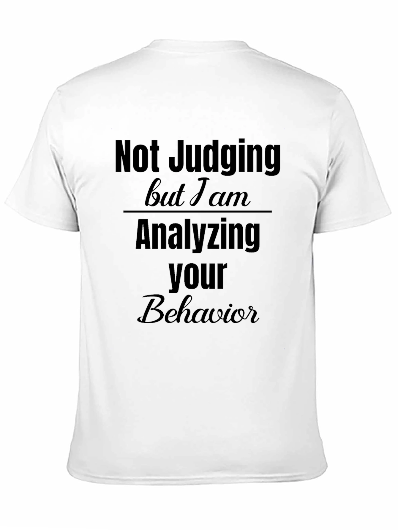 Analyzing Behavior Graphic Tee - Black Crew Neck