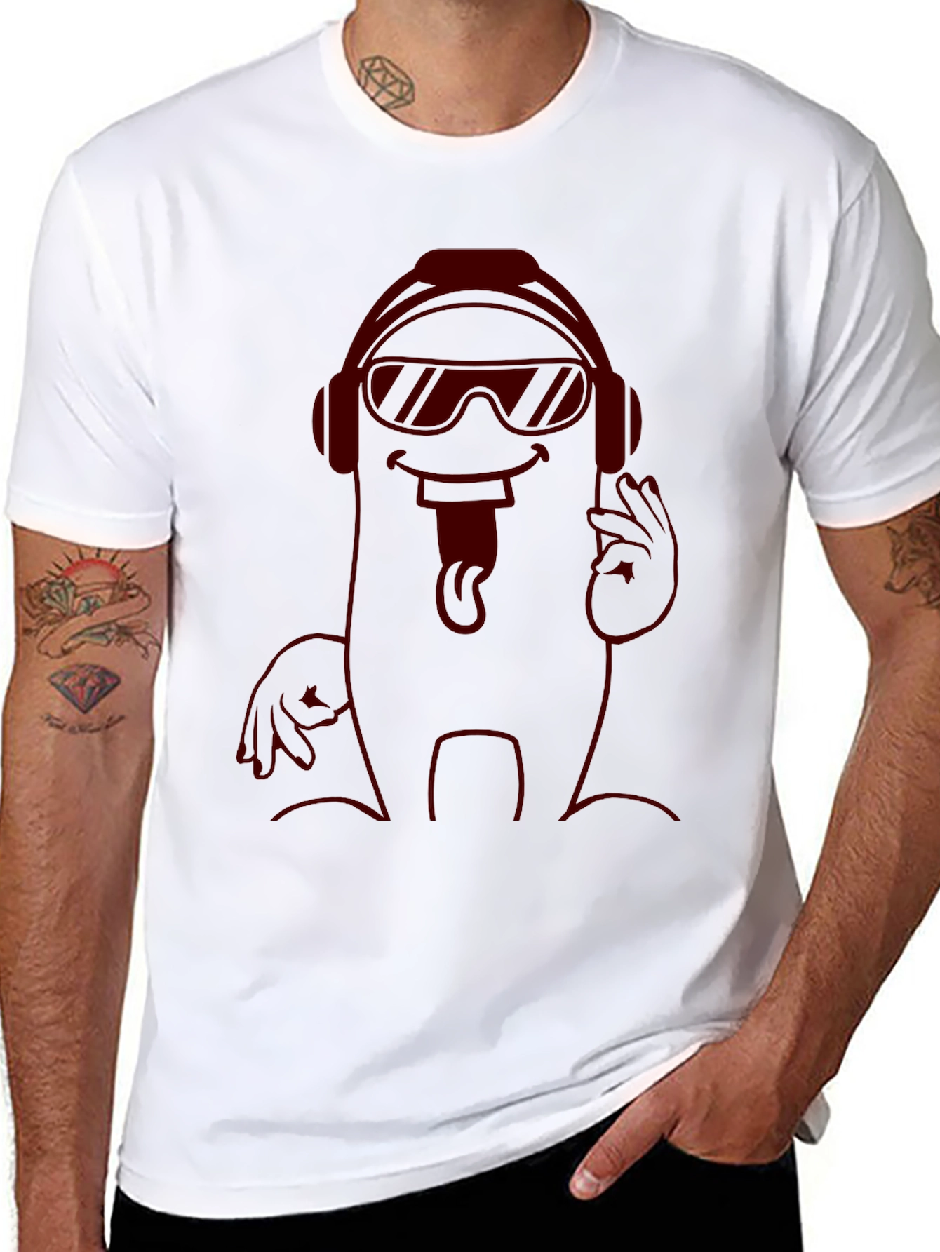 Cool Graphic T-Shirt - Black