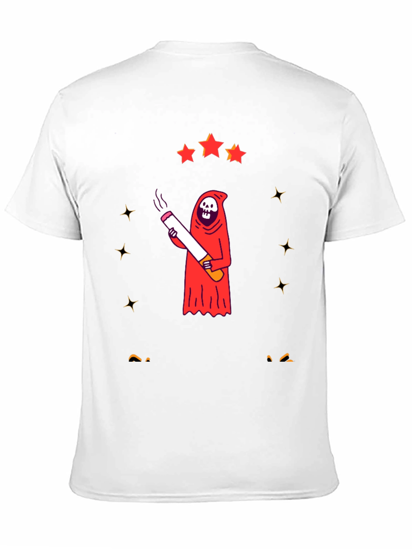 Smoking Grim Reaper Graphic T-Shirt - Unisex
