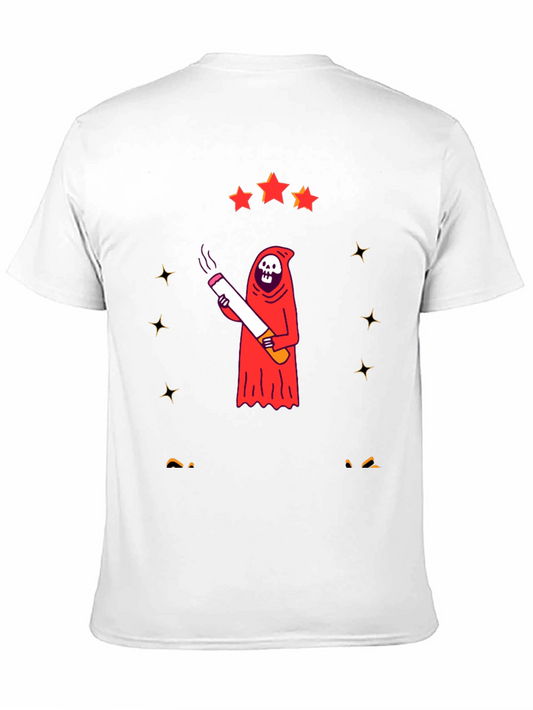 Smoking Grim Reaper Graphic T-Shirt - Unisex