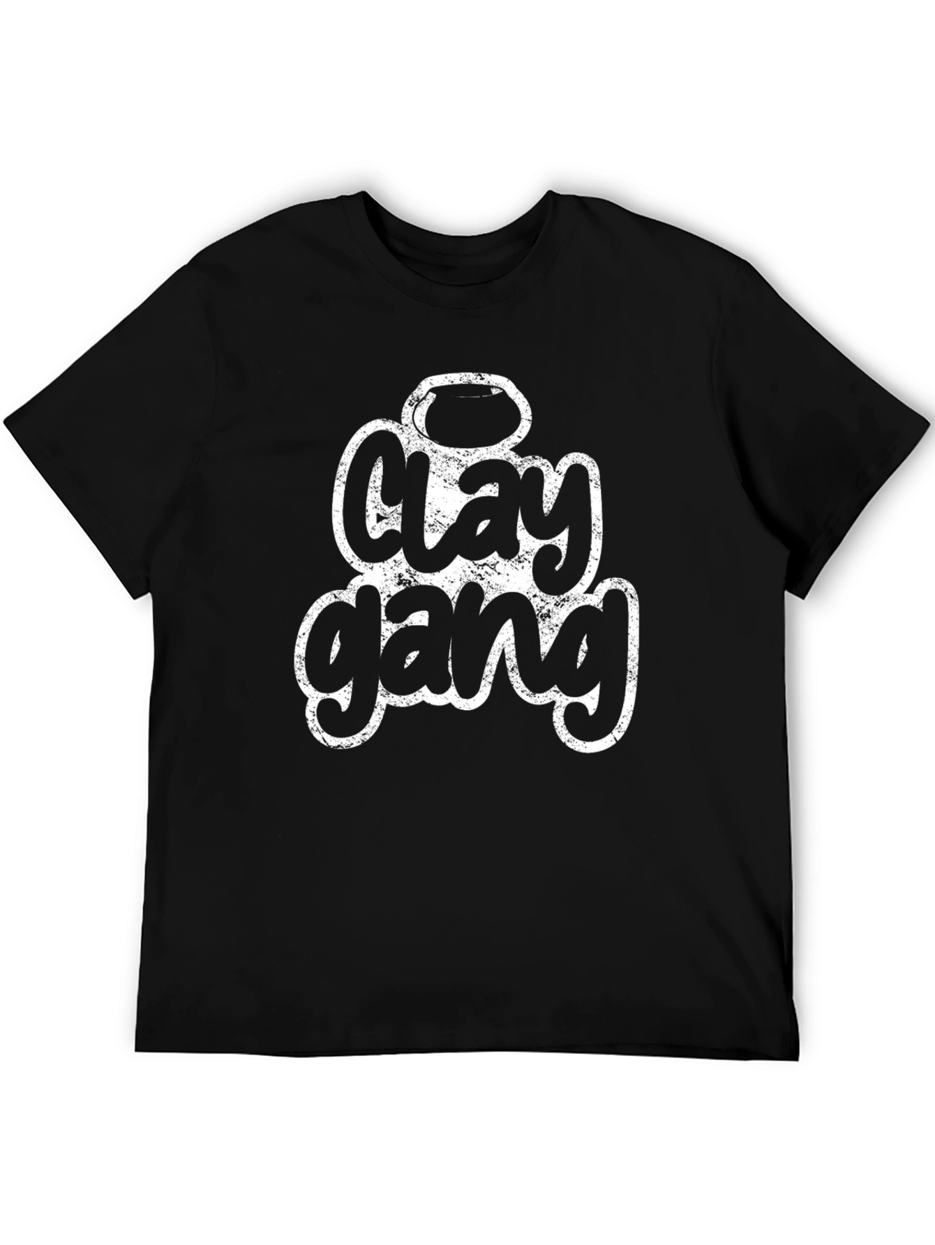 Clay Gang Graphic Tee - Unisex Black T-Shirt