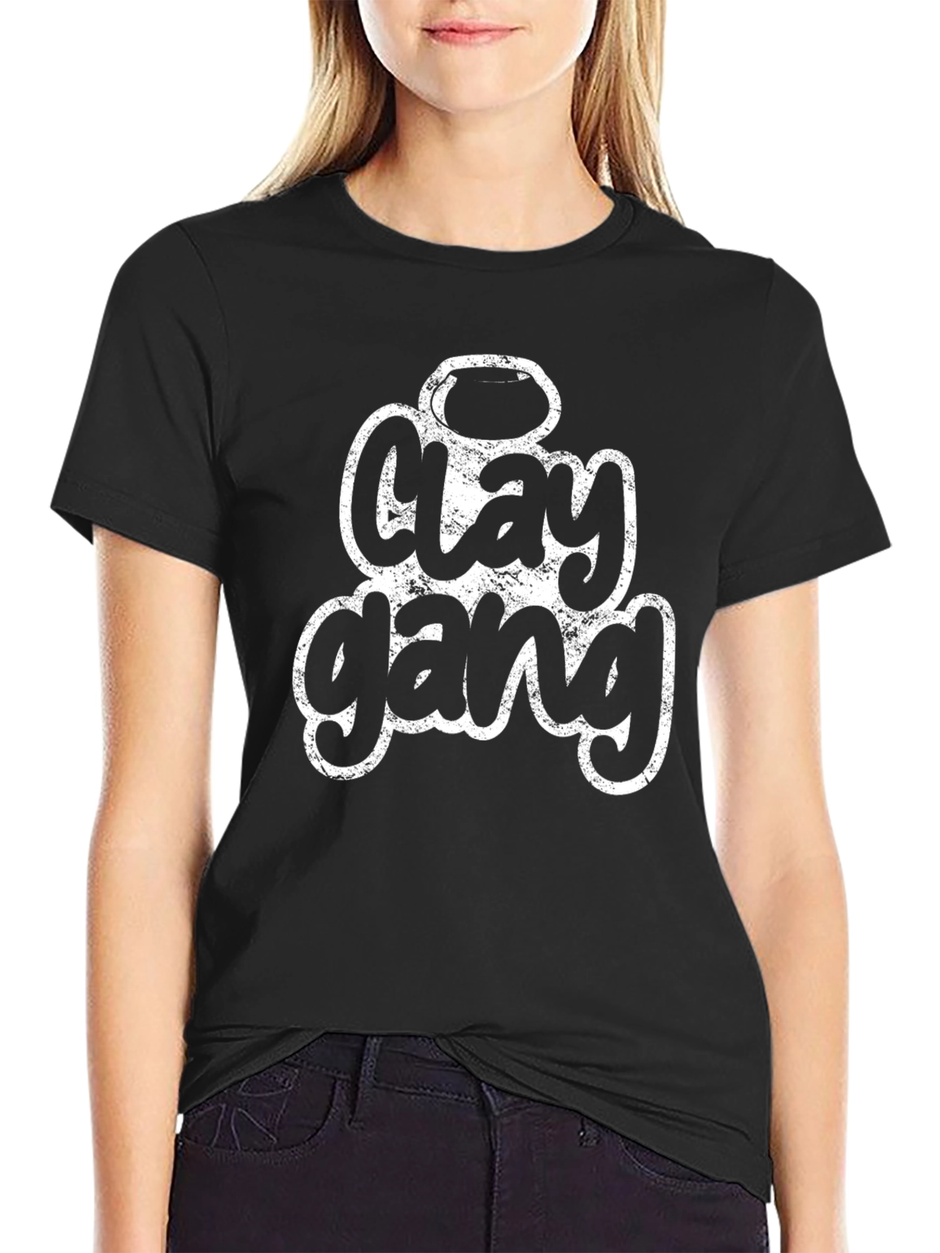 Clay Gang Graphic Tee - Unisex Black T-Shirt