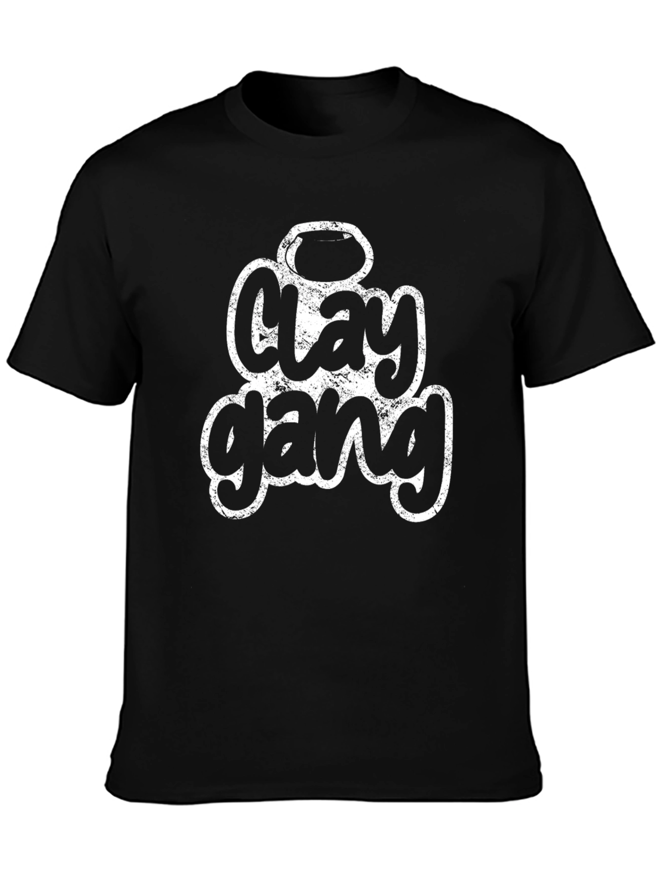 Clay Gang Graphic Tee - Unisex Black T-Shirt