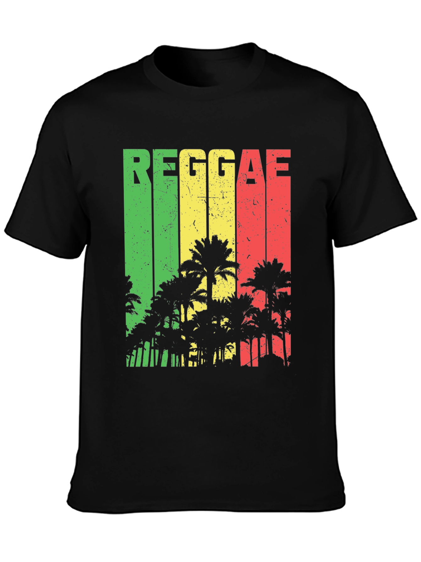 Reggae Palm Tree Graphic T-Shirt