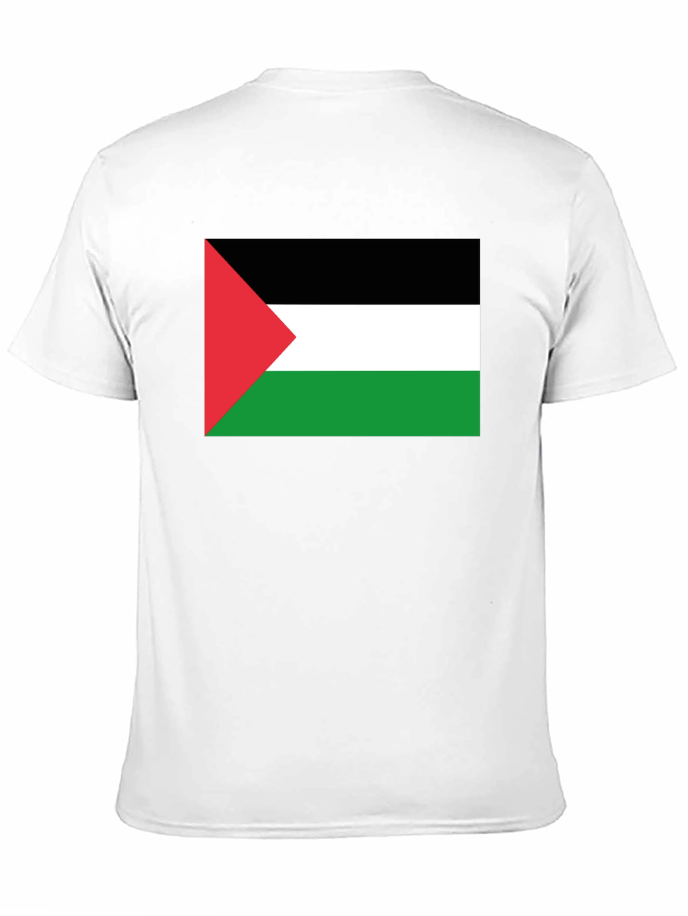 Palestine Flag T-Shirt - Black Short Sleeve