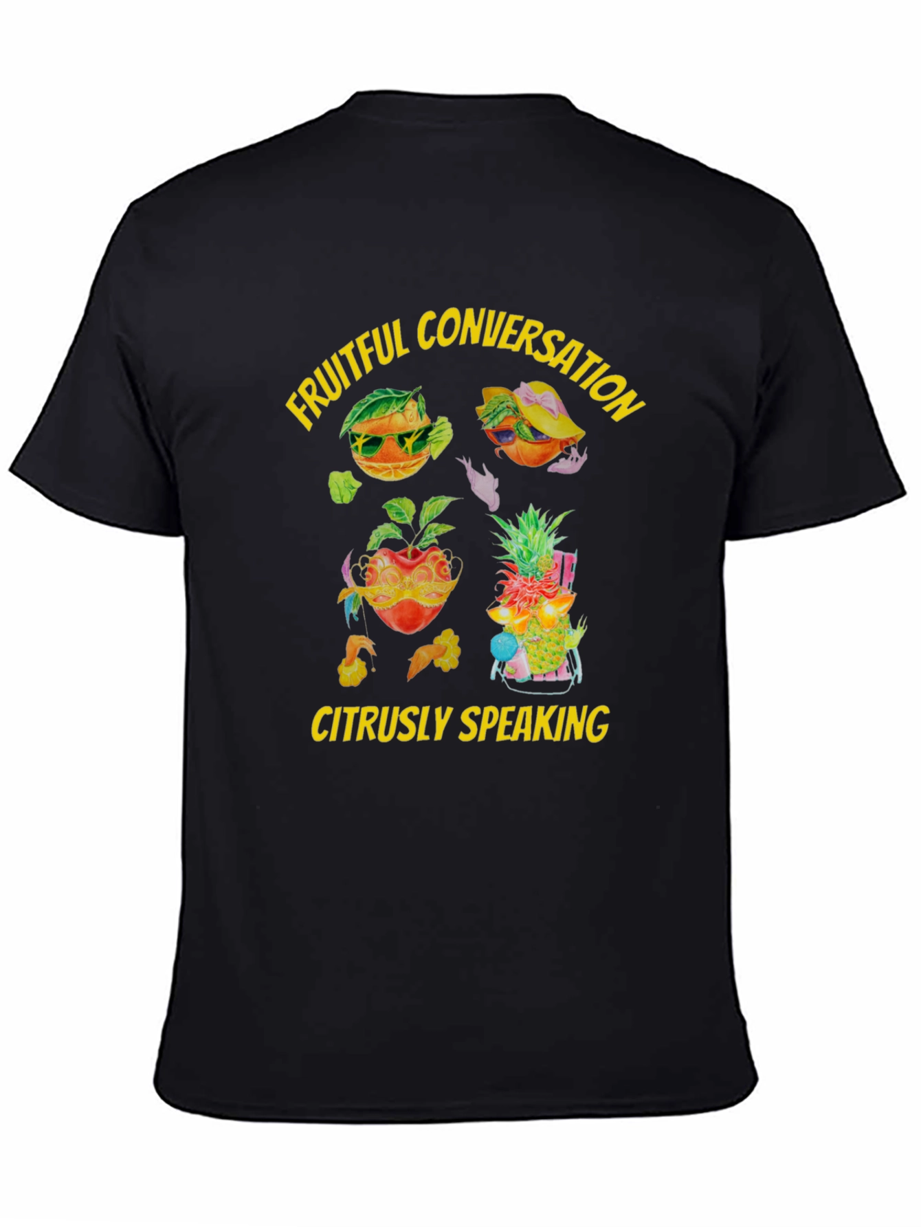Fruitful Conversation T-Shirt - Citrus Design