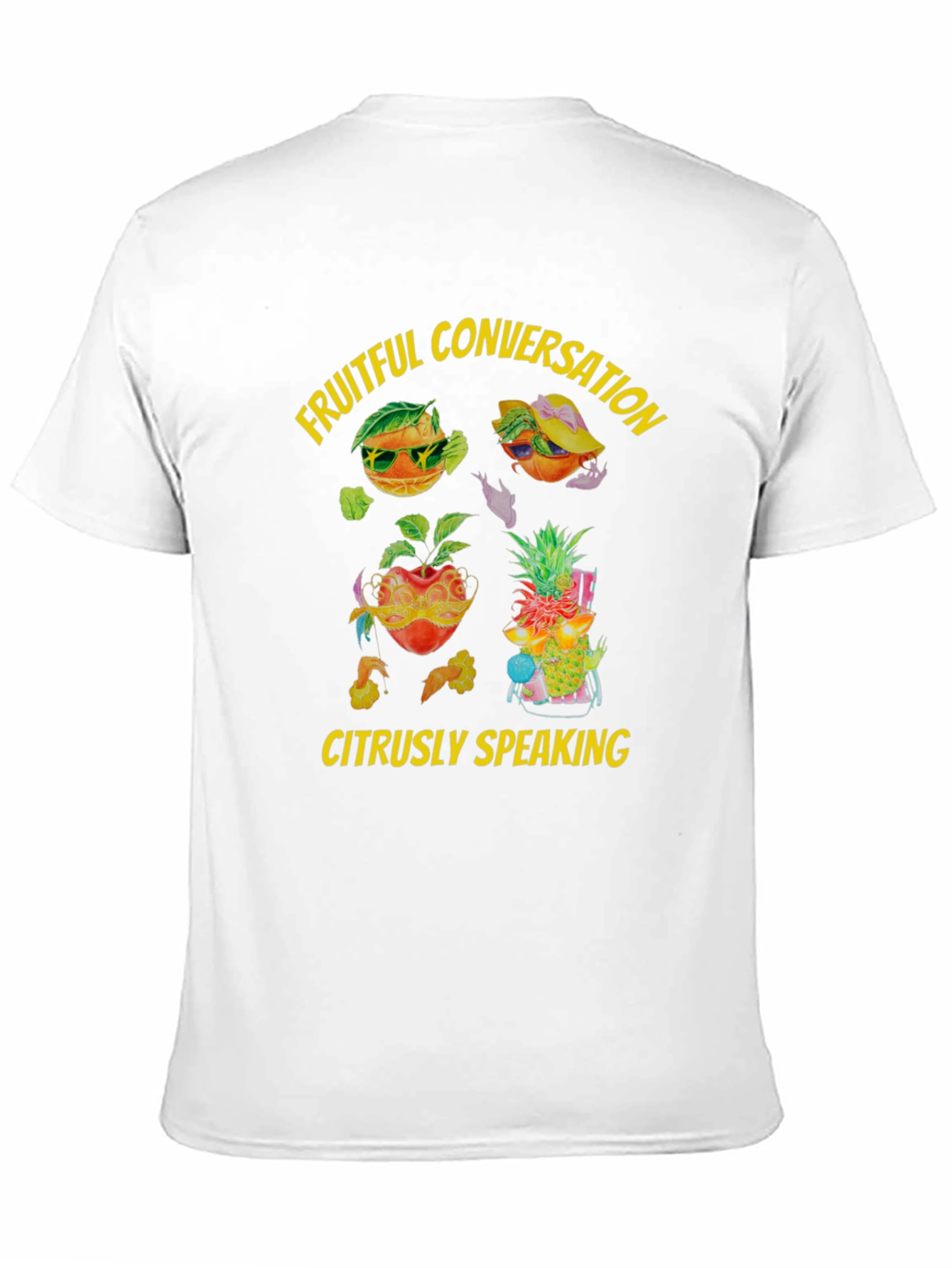Fruitful Conversation T-Shirt - Citrus Design
