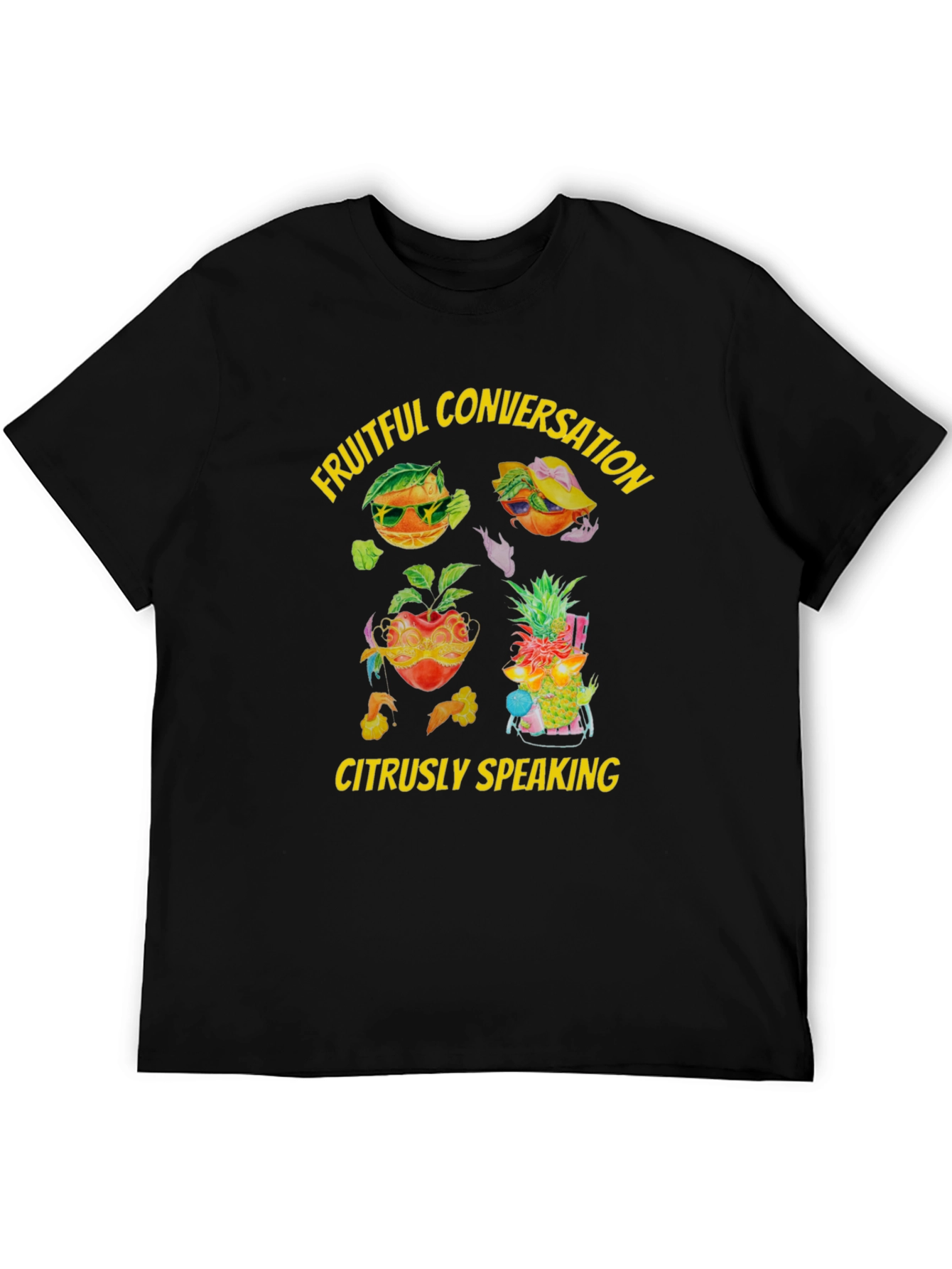 Fruitful Conversation T-Shirt - Citrus Design