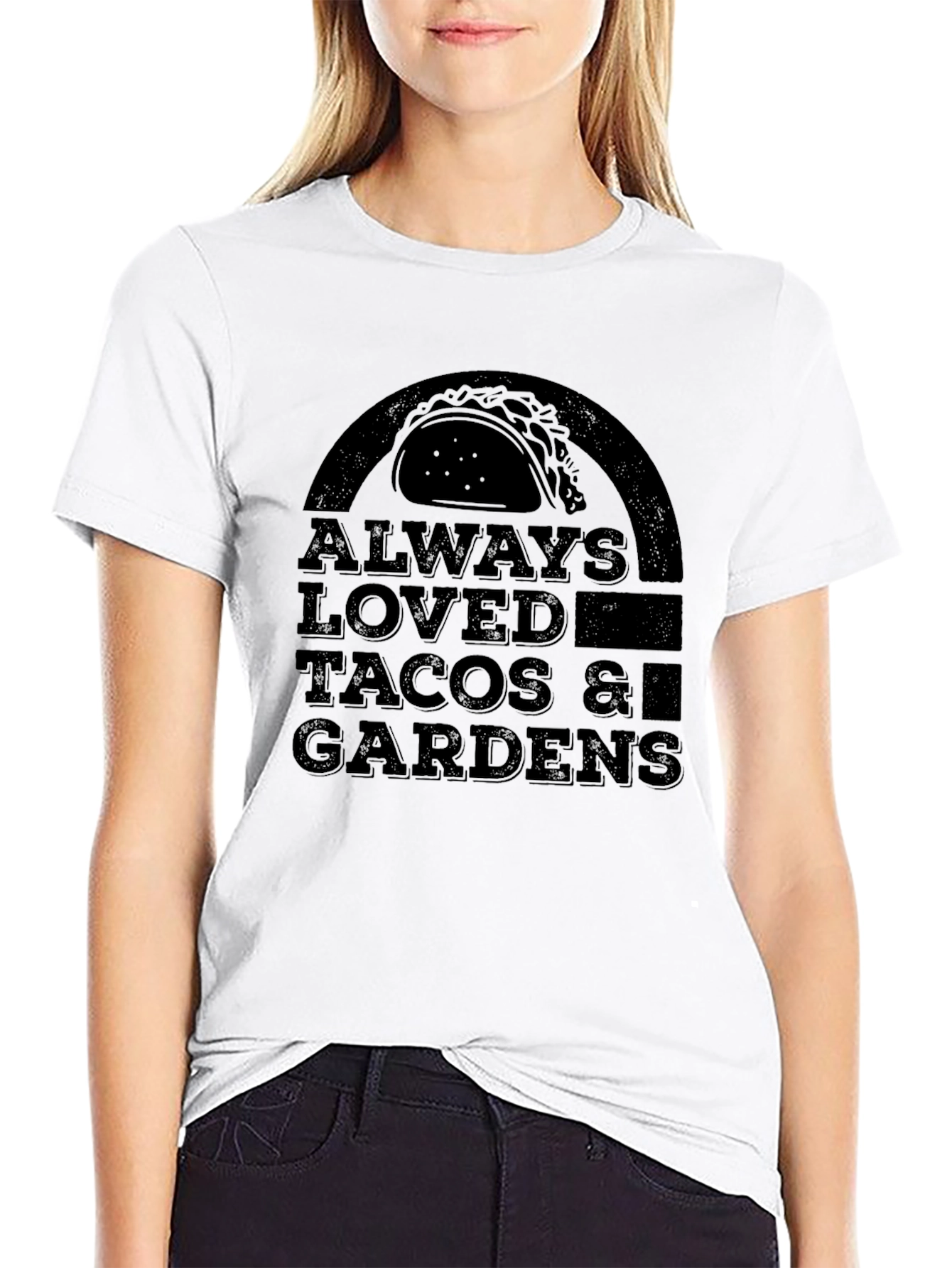 Tacos & Gardens Graphic T-Shirt - Mens Black Tee