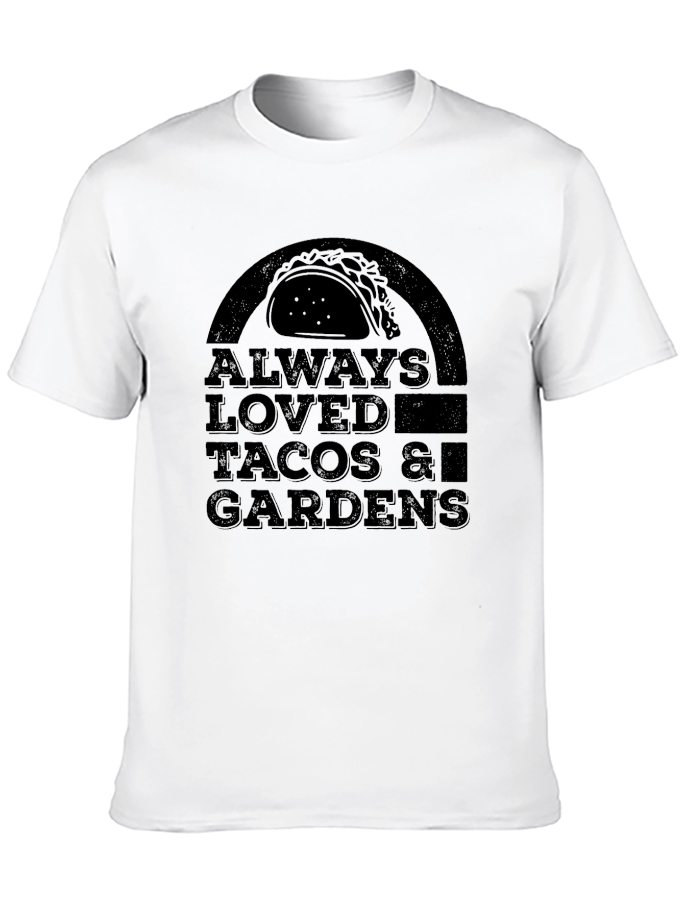 Tacos & Gardens Graphic T-Shirt - Mens Black Tee