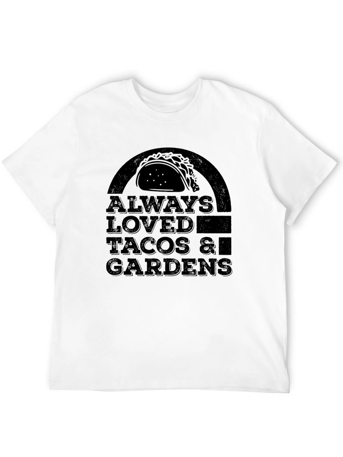 Tacos & Gardens Graphic T-Shirt - Mens Black Tee