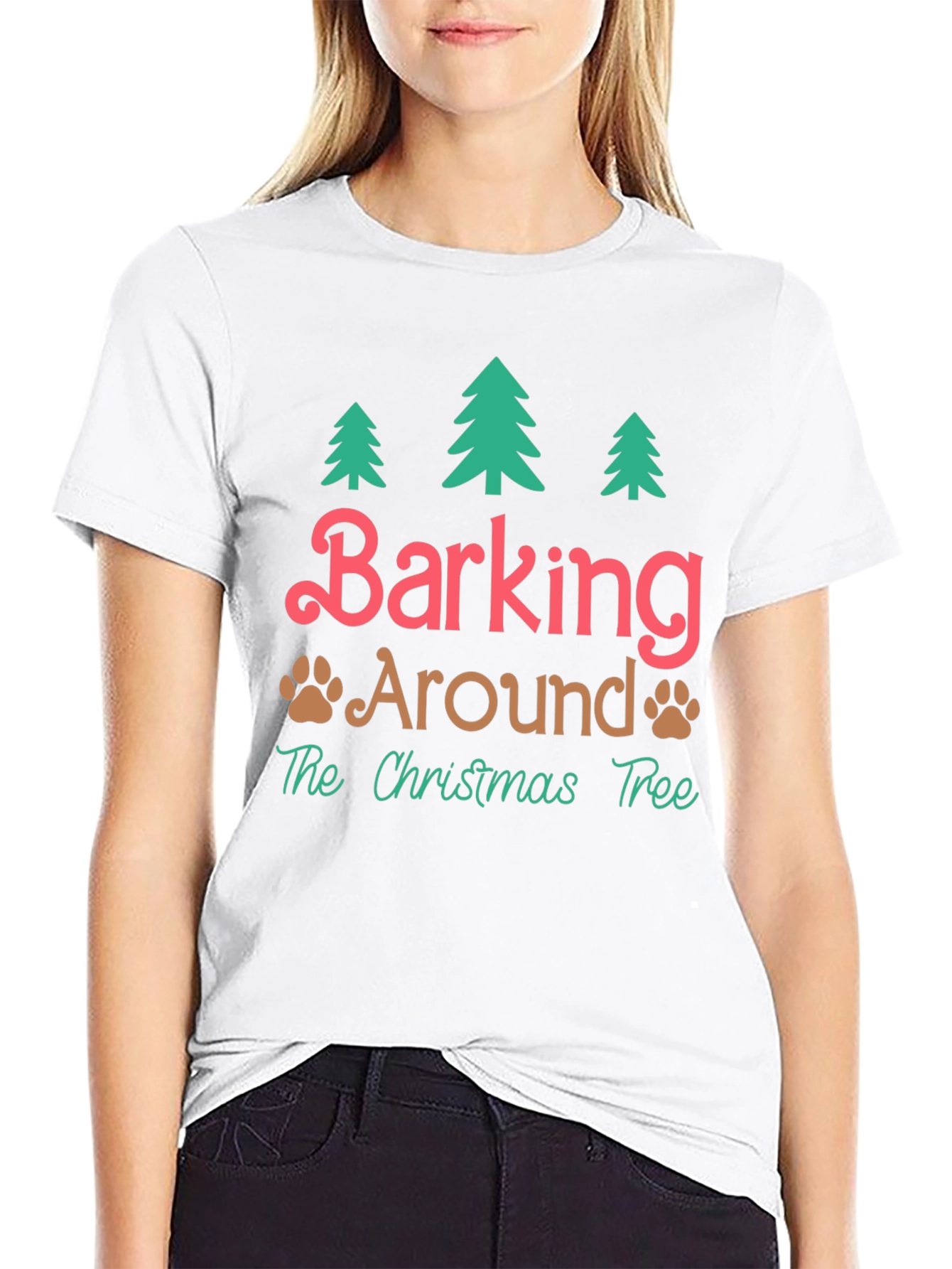 Festive Barking Around Christmas T-Shirt