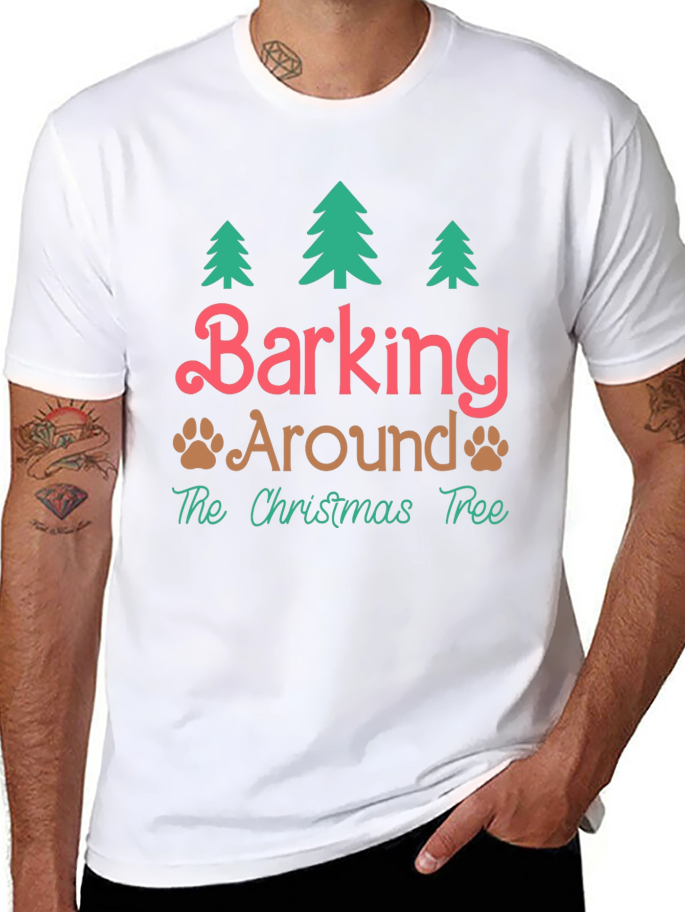 Festive Barking Around Christmas T-Shirt