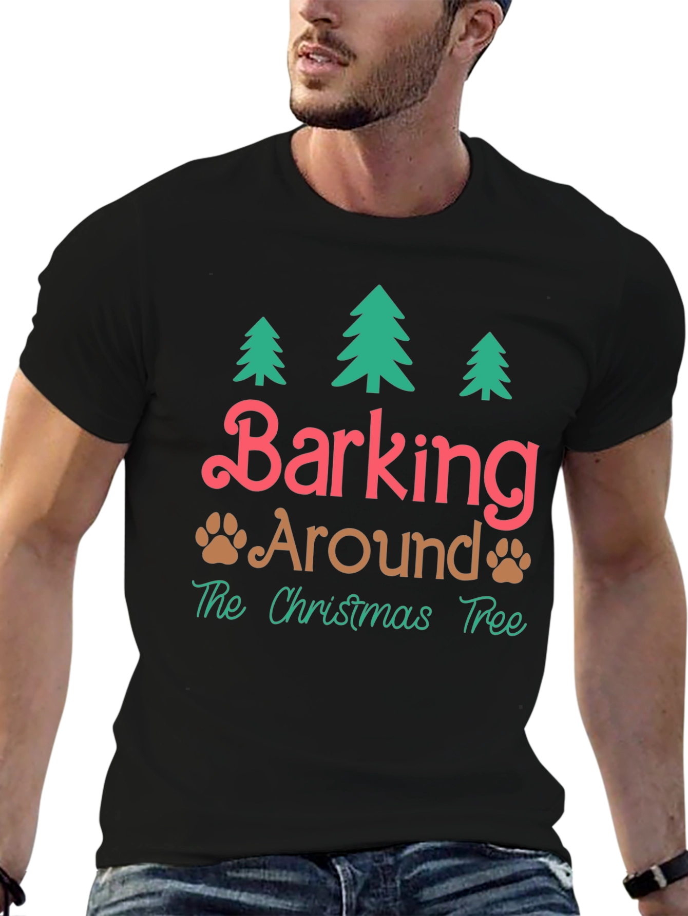 Festive Barking Around Christmas T-Shirt