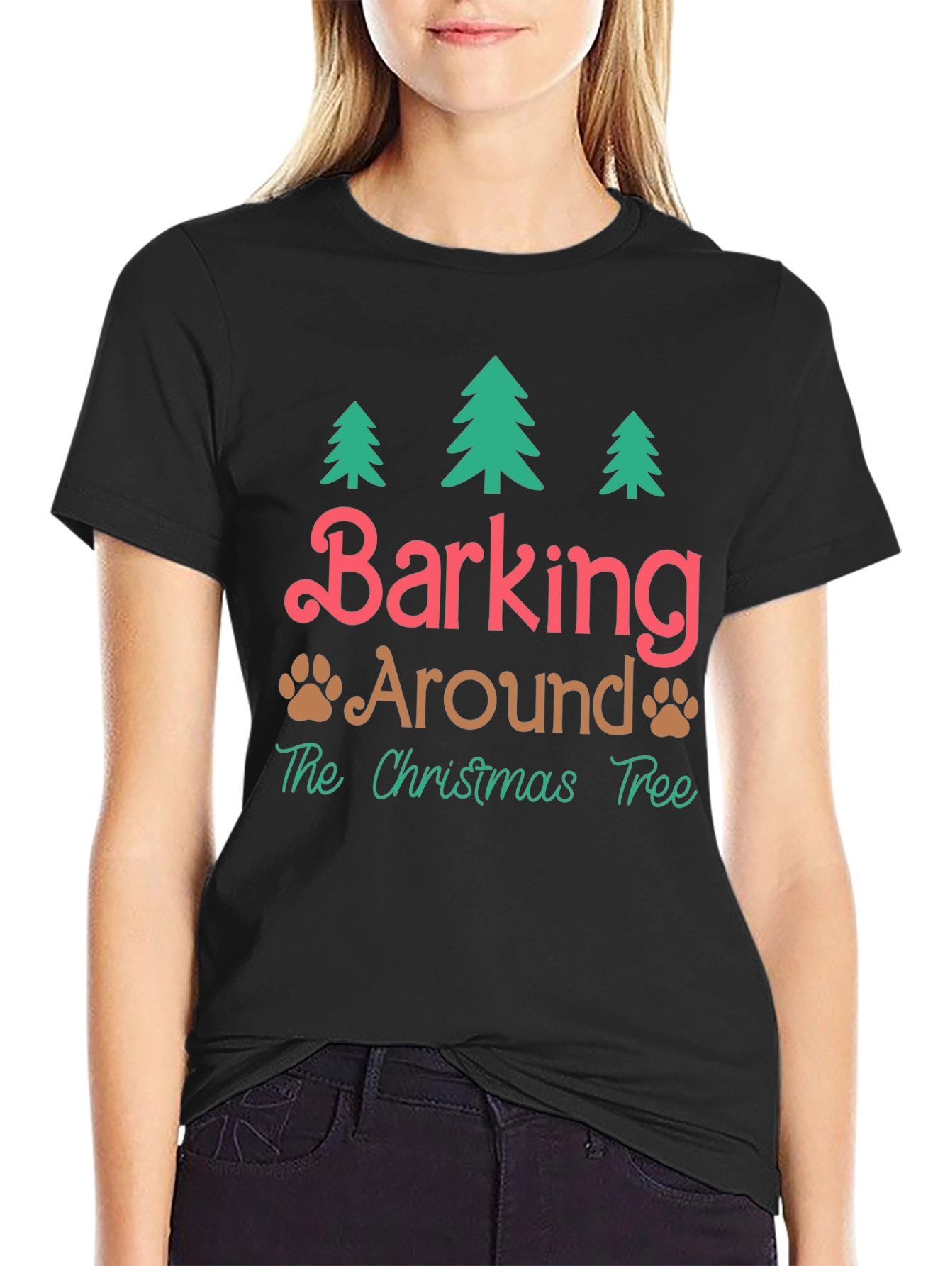 Festive Barking Around Christmas T-Shirt