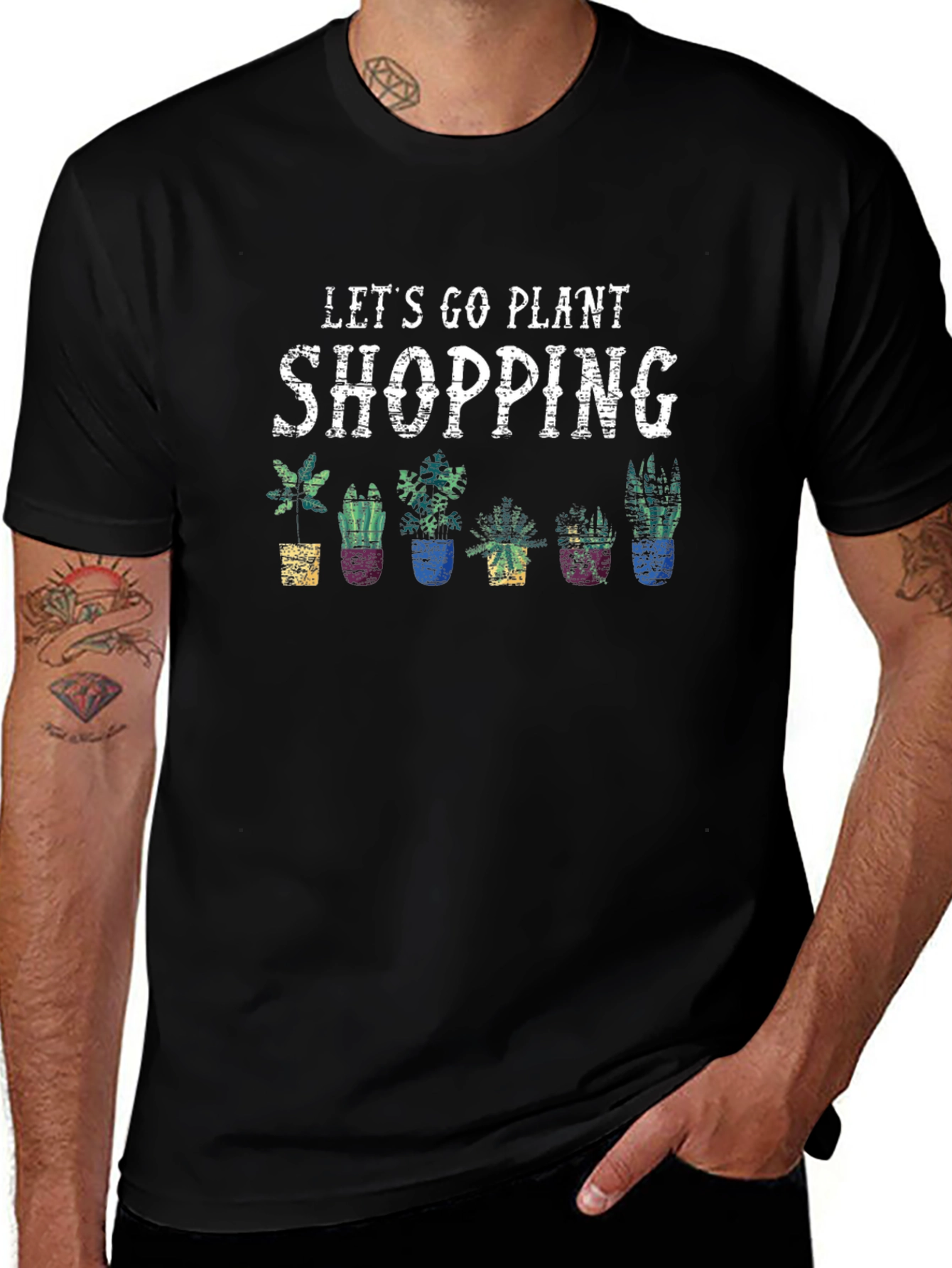 Plant Shopping T-Shirt - Fun Gardener Tee