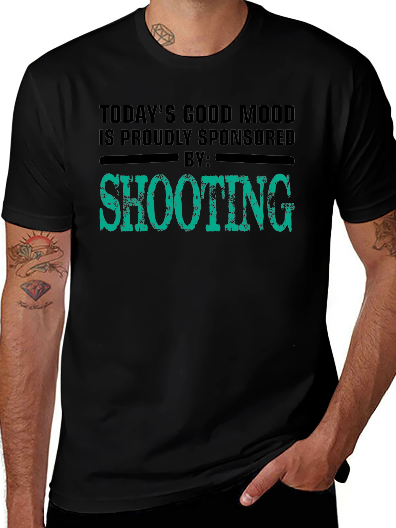 Todays Good Mood Sponsored by Shooting T-Shirt