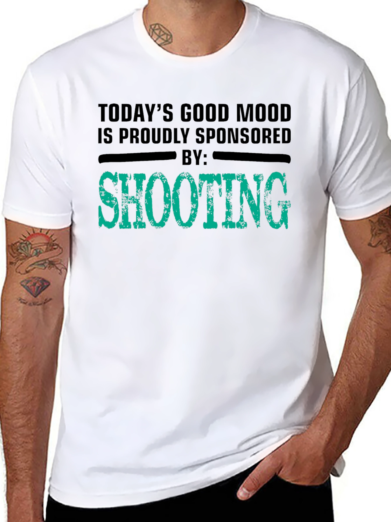 Todays Good Mood Sponsored by Shooting T-Shirt