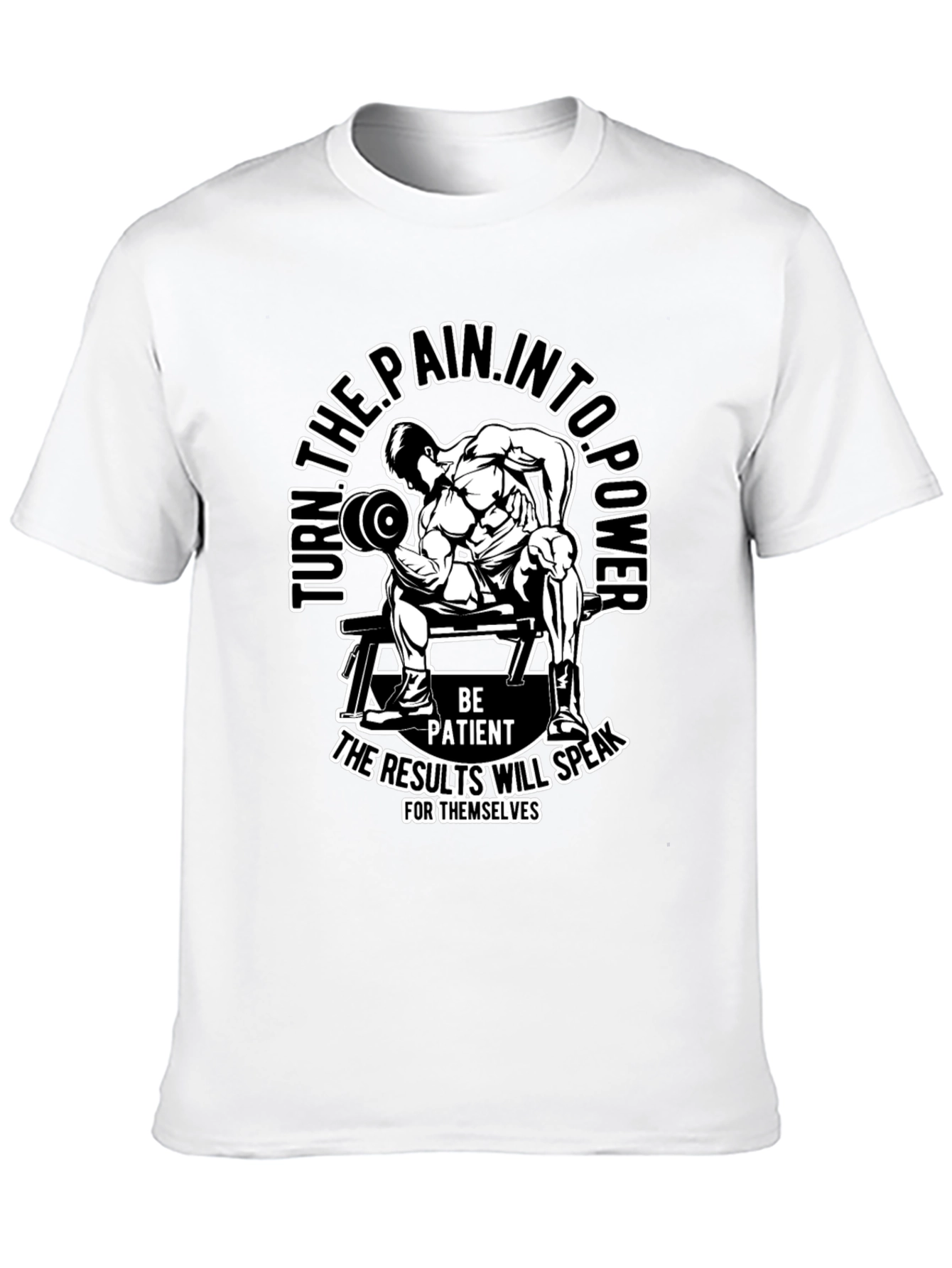 Motivational Gym T-Shirt: Turn Pain Into Power