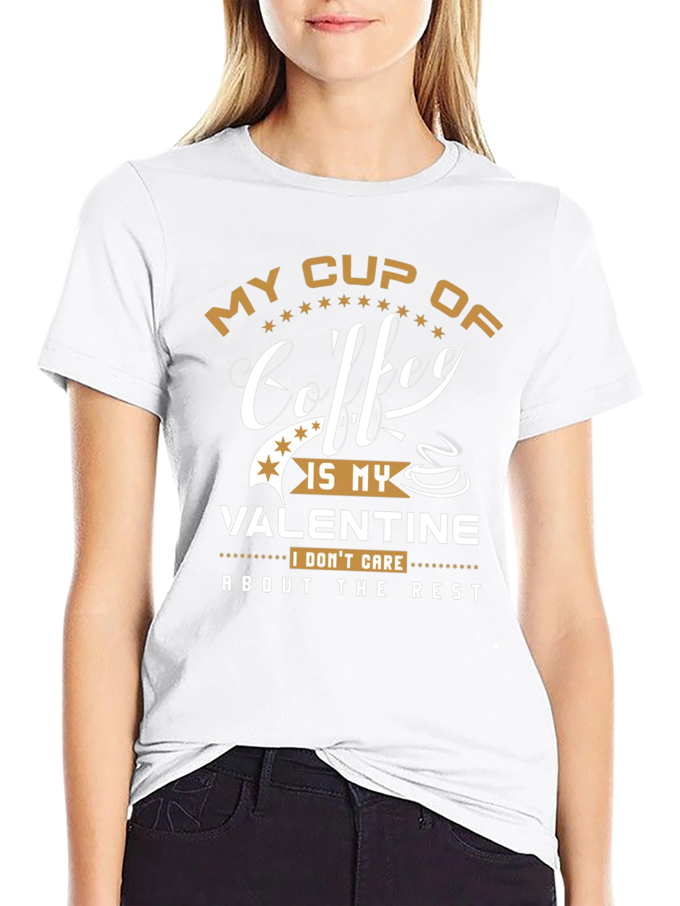 Coffee Valentines Day T-Shirt - Funny Graphic Tee