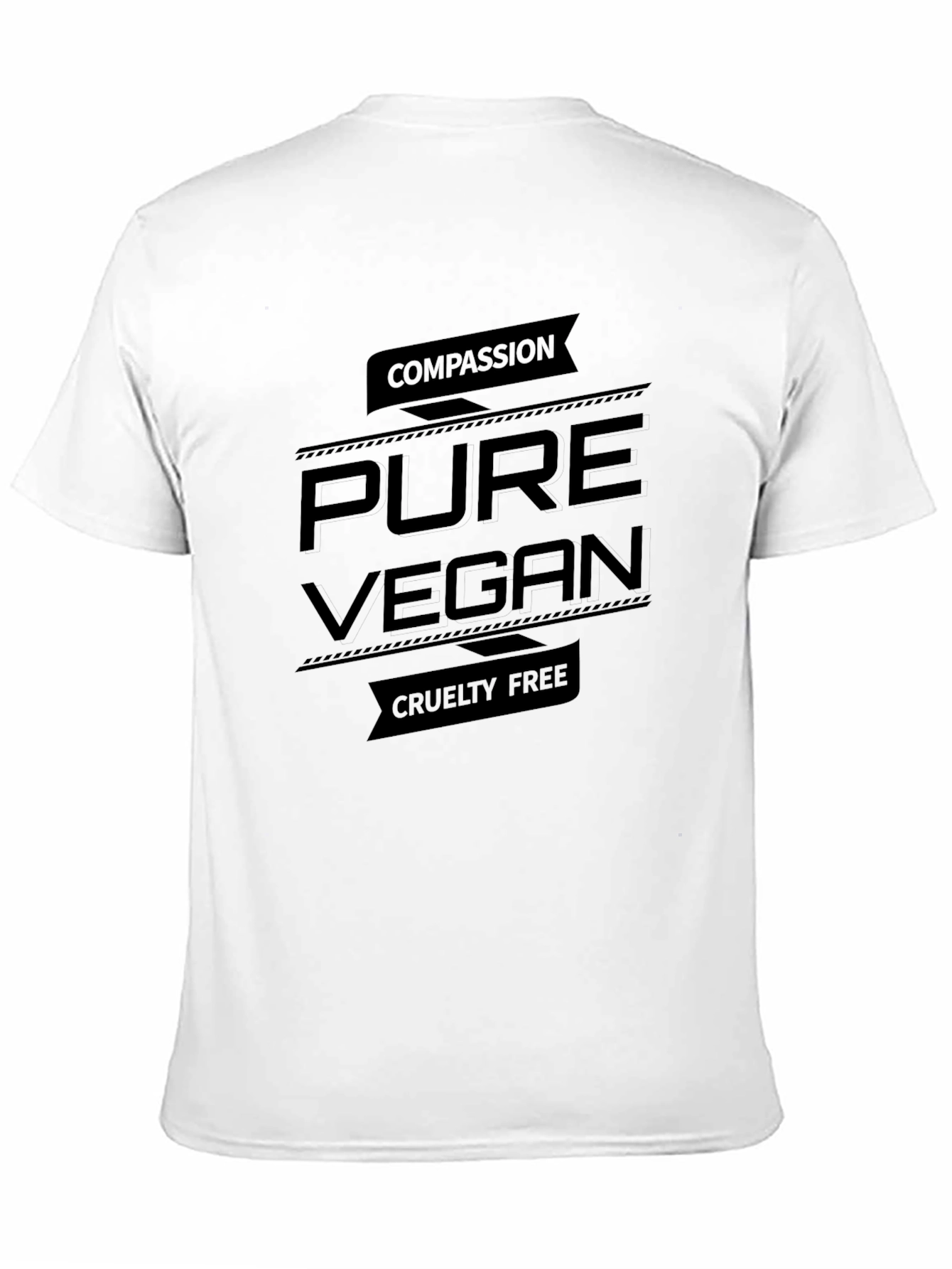 Pure Vegan Compassion Tee - Cruelty-Free Statement Shirt