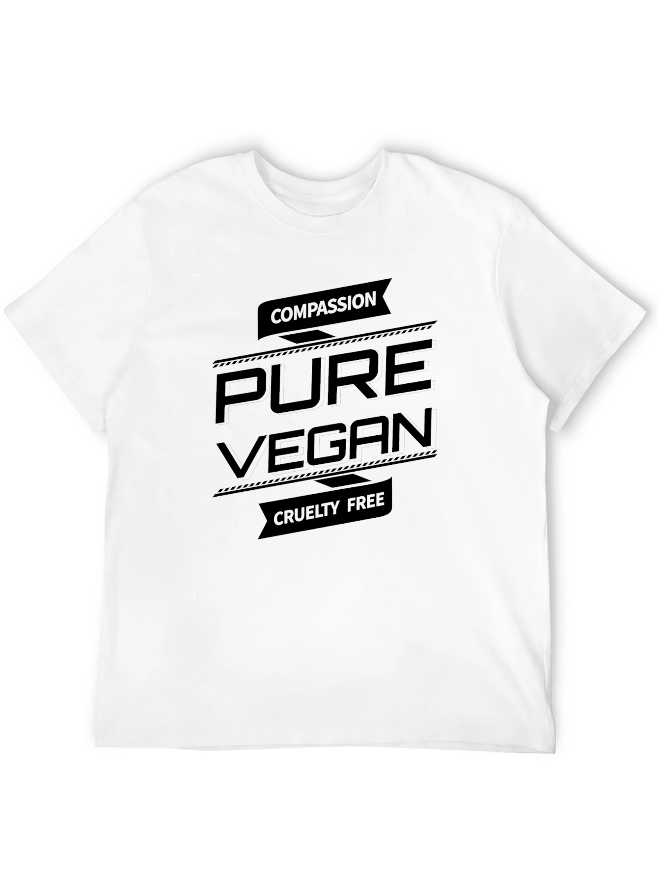 Pure Vegan Compassion Tee - Cruelty-Free Statement Shirt