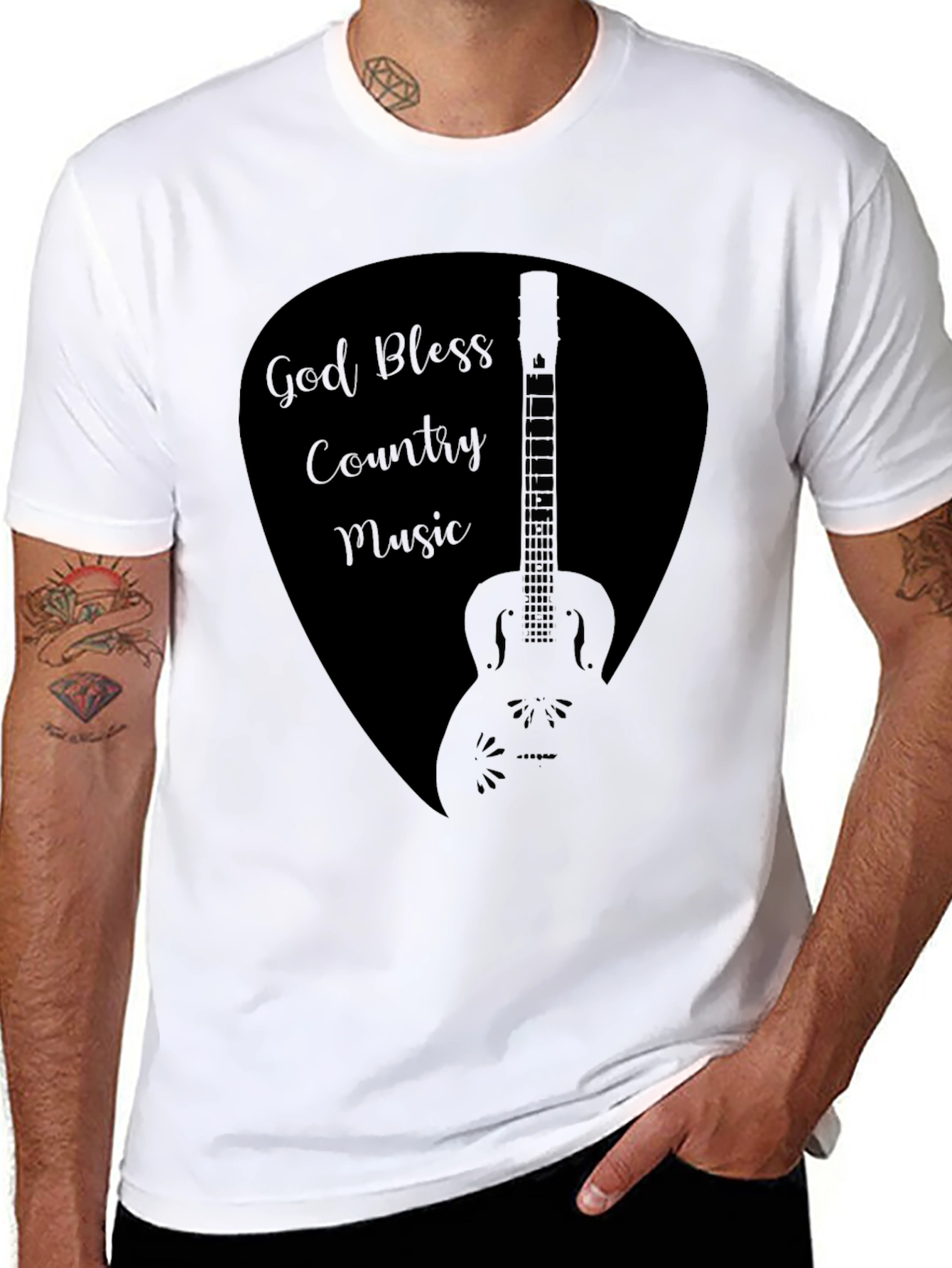 God Bless Country Music Graphic Tee