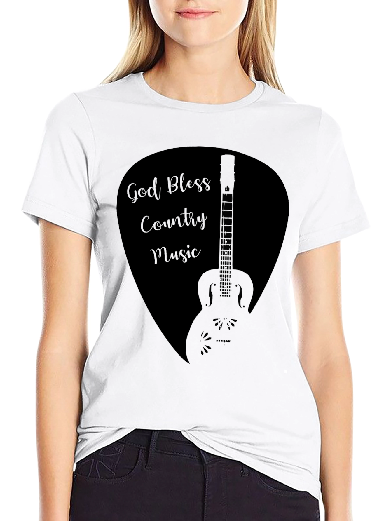God Bless Country Music Graphic Tee