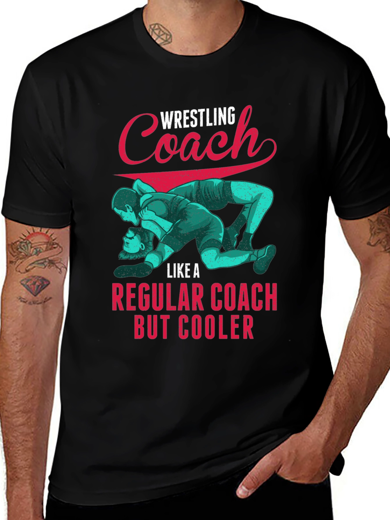 Wrestling Coach T-Shirt: Cool Graphic Tee for Coaches