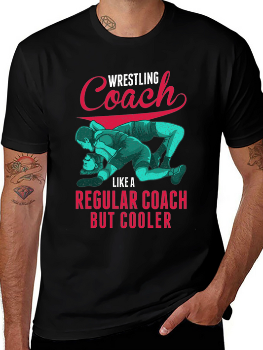 Wrestling Coach T-Shirt: Cool Graphic Tee for Coaches