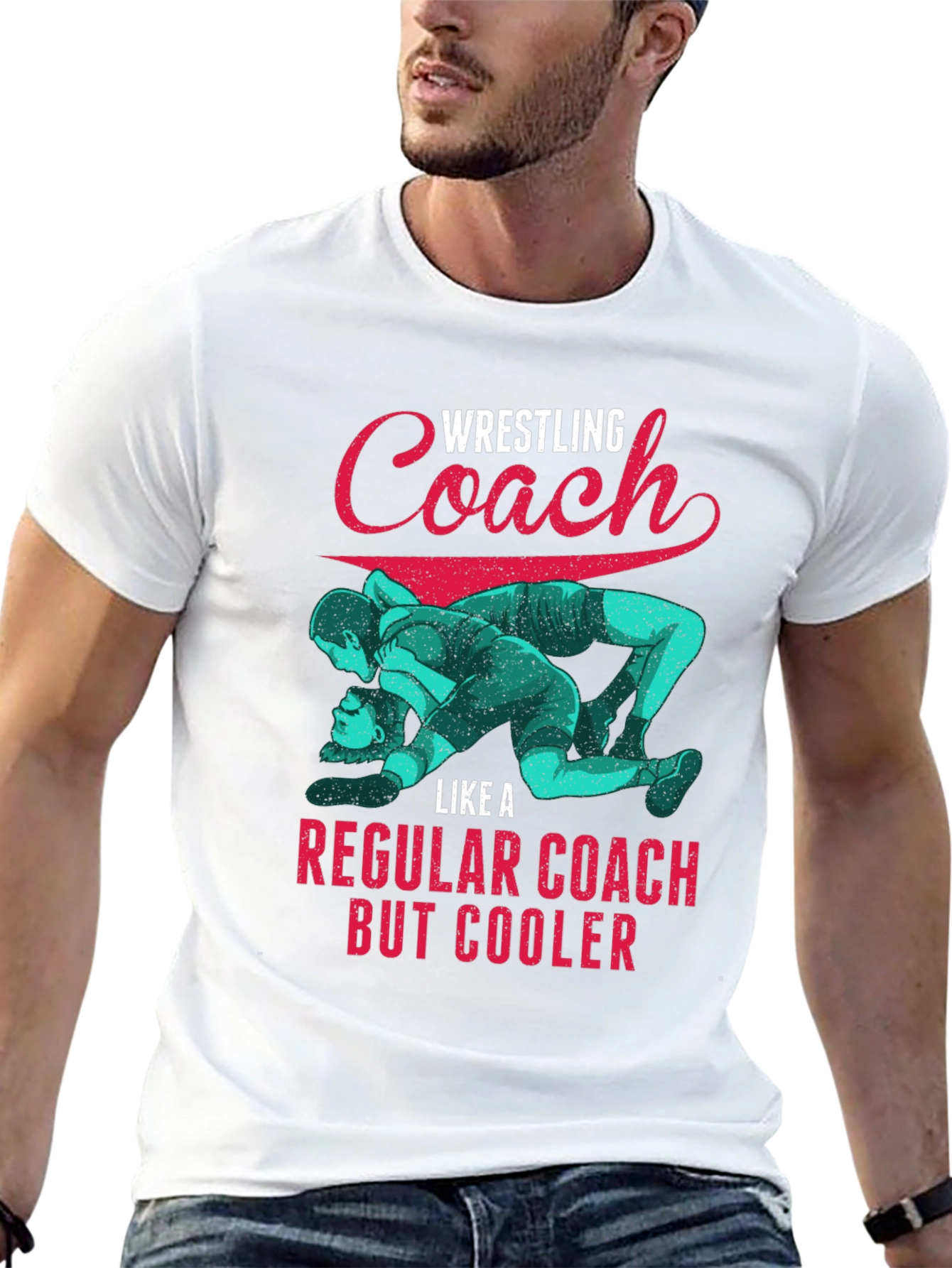 Wrestling Coach T-Shirt: Cool Graphic Tee for Coaches
