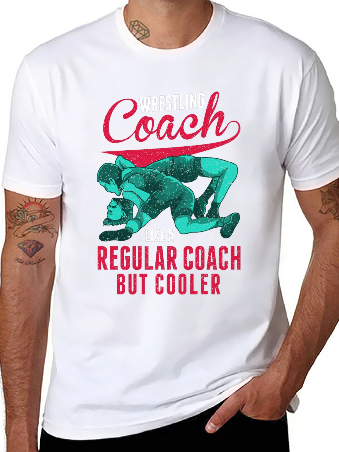 Wrestling Coach T-Shirt: Cool Graphic Tee for Coaches
