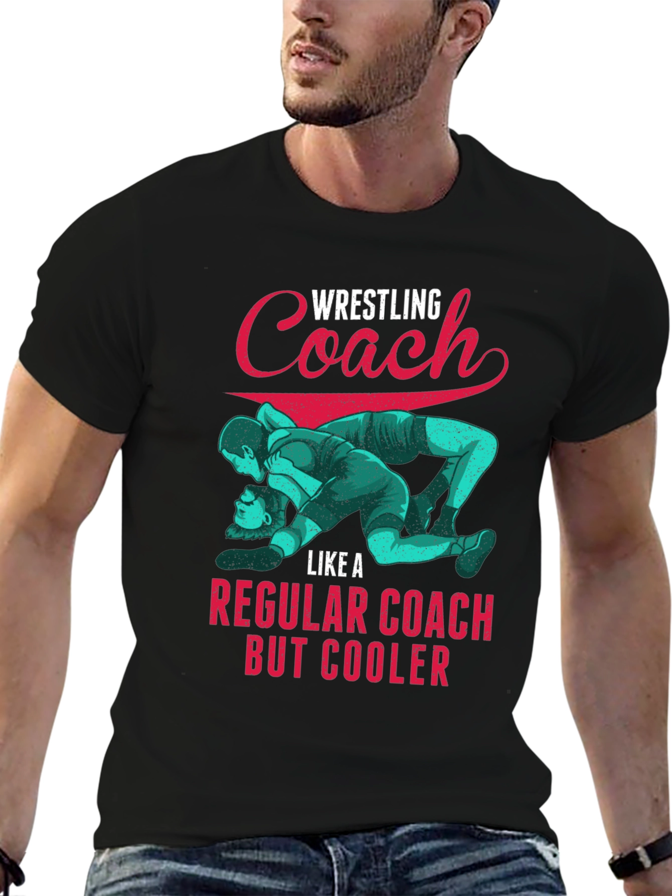 Wrestling Coach T-Shirt: Cool Graphic Tee for Coaches