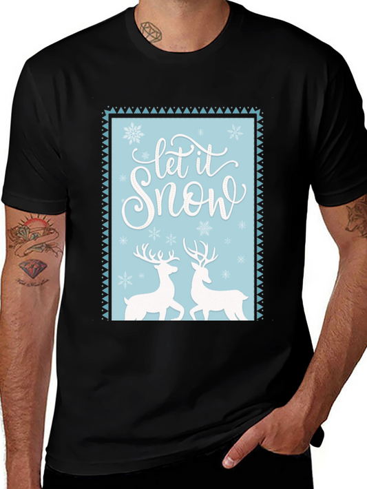 Let it Snow Reindeer Graphic Tee