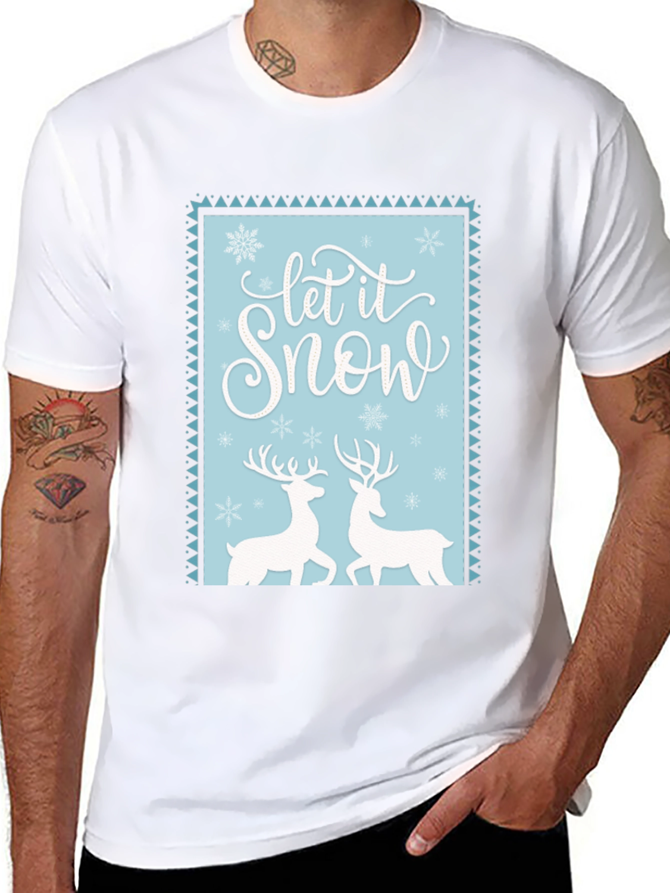 Let it Snow Reindeer Graphic Tee