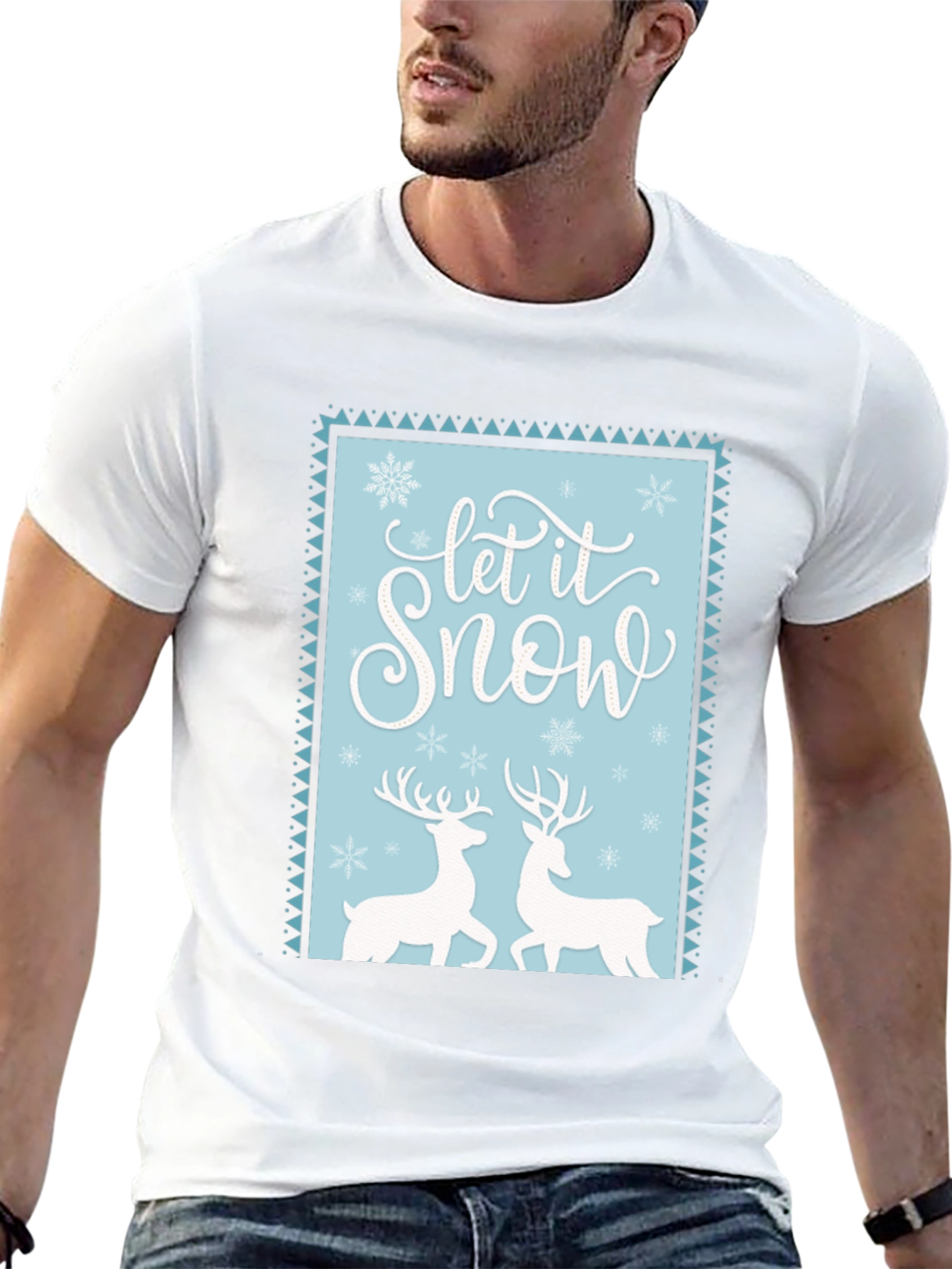 Let it Snow Reindeer Graphic Tee