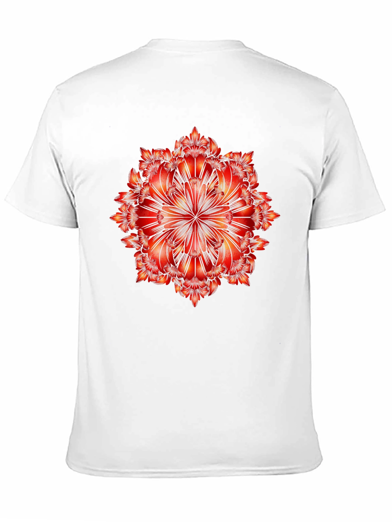 Geometric Mandala Graphic Tee - Bold Black T-Shirt