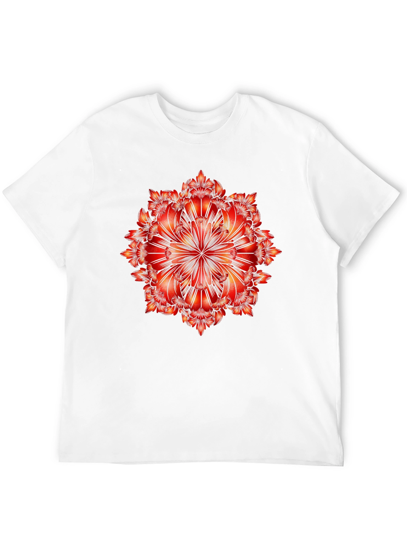 Geometric Mandala Graphic Tee - Bold Black T-Shirt