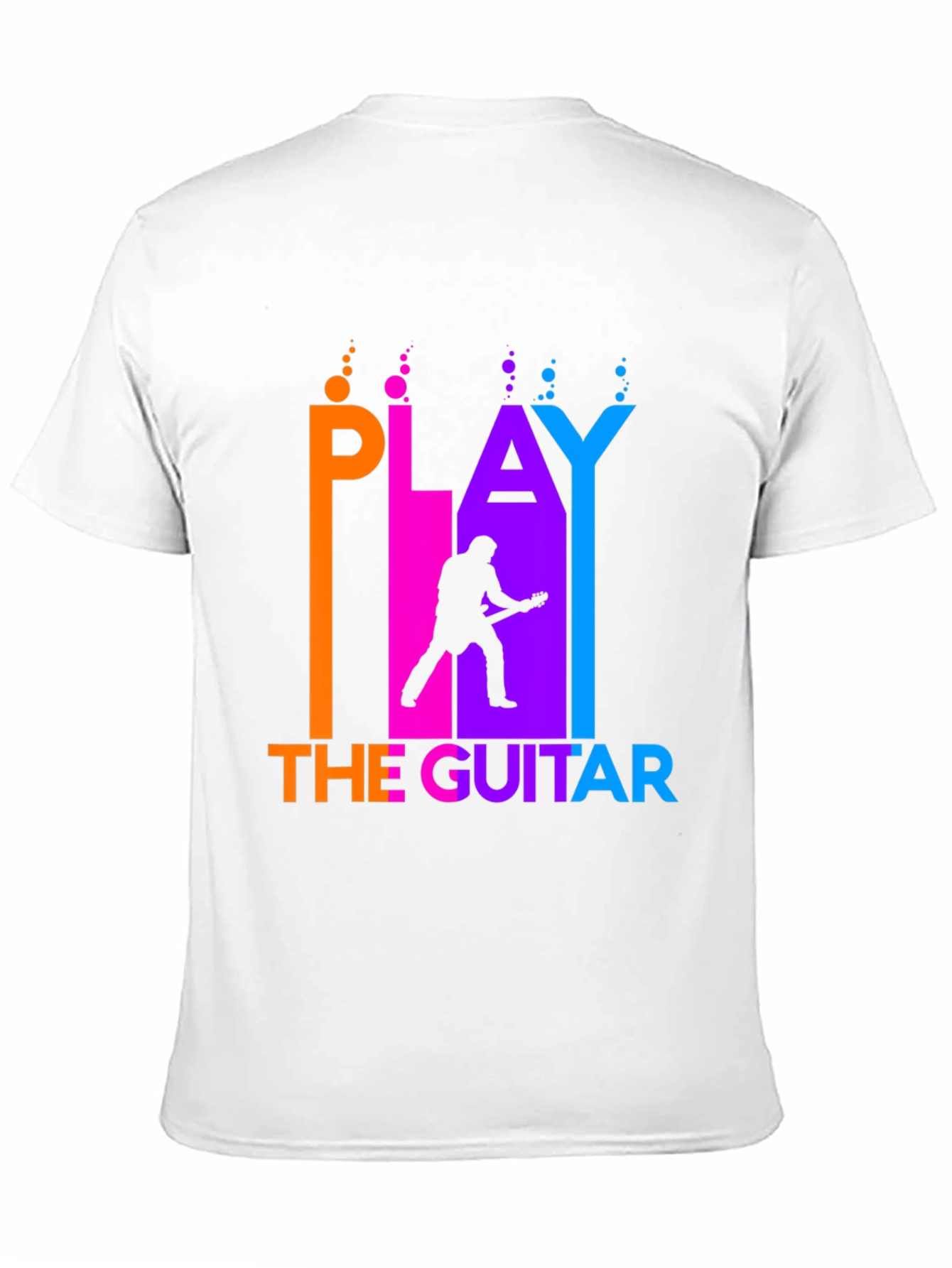 Play The Guitar Black Graphic Tee