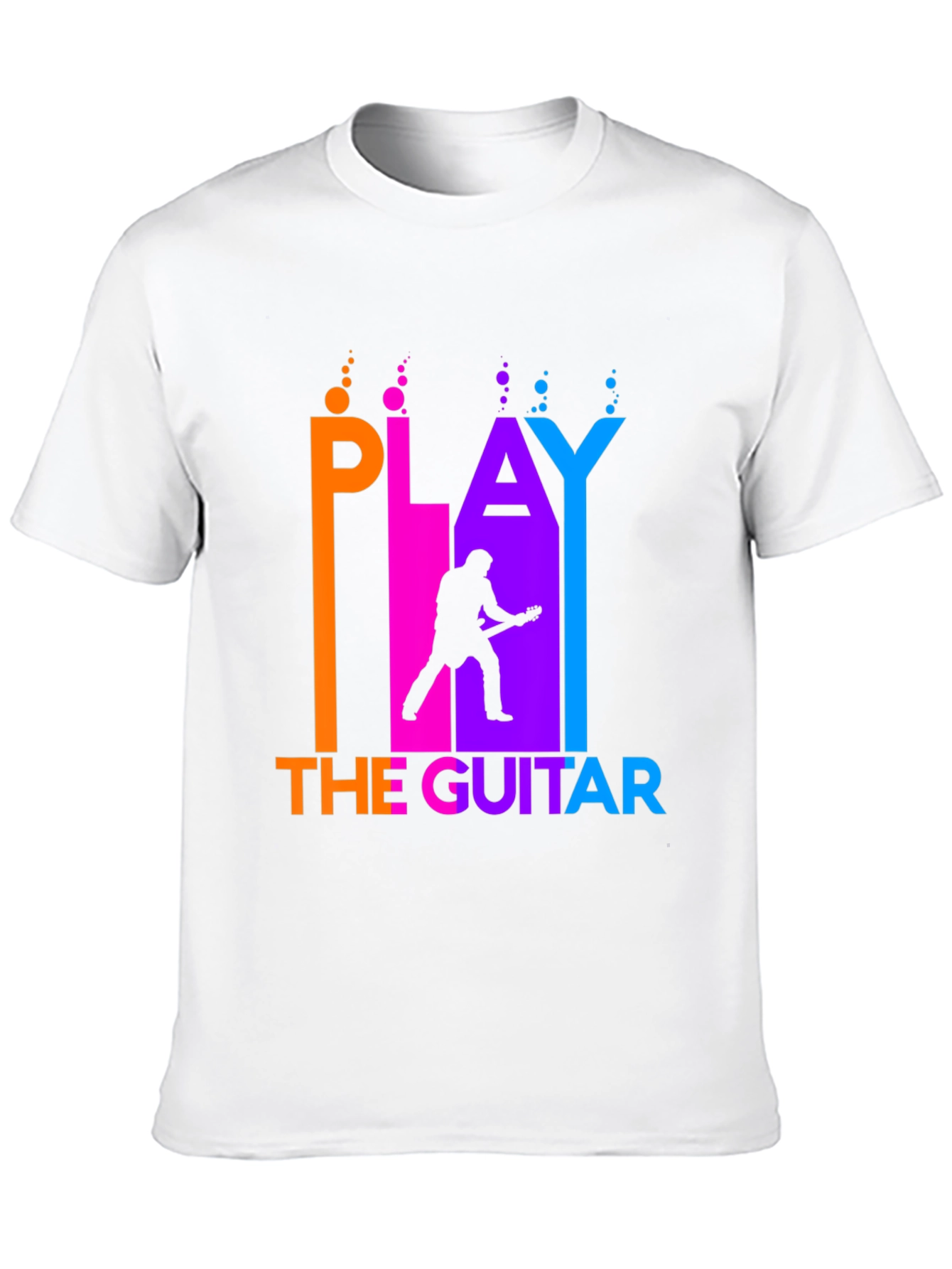 Play The Guitar Black Graphic Tee
